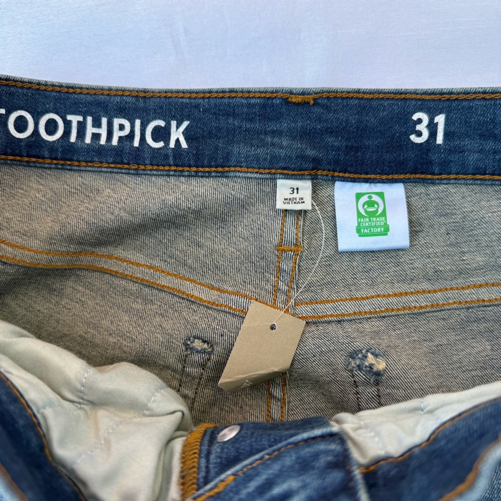 J.Crew 9” High Rise Toothpick Skinny Jeans BA577 NWT Size 31 - Picture 8 of 16